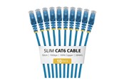 Nettverkskabel - StarTech.com Startech patch cable - 50 cm - blue - Blå - N6PAT50CMBLS10PK
