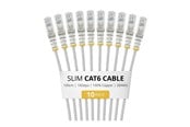 Nettverkskabel - StarTech.com Startech patch cable - 1 m - grey - Grå - N6PAT100CMGRS10PK