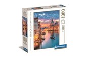 Puslespill - Clementoni Venice Lighting Square Box Jigsaw Puzzle 1000 pieces 2D Puslespill - 80317