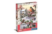 Puslespill - Clementoni HQC Robin and Holly Bushes Jigsaw Puzzle 1000 pieces 2D Puslespill - 81501