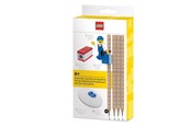 Skoleutstyr - LEGO Blyantsett med minifigur, blyantspisser og viskelær - 4003055-53708