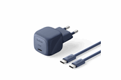 Mobil - Adaptere og ladere - Belkin BoostCharge 30W USB PD Wall Charger w/ PPS (Incl. 2m USB-C - USB-C Cable) - Indigo - WCA008kq2MBL-B6