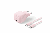 Mobil - Adaptere og ladere - Belkin BoostCharge 30W USB PD Wall Charger w/ PPS (Incl. 2m USB-C - USB-C Cable) - Blush - WCA008kq2MPK-B6