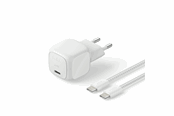 Mobil - Adaptere og ladere - Belkin BoostCharge 30W USB PD Wall Charger w/ PPS (Incl. 2m USB-C - USB-C Cable) - Silver - WCA008kq2MSL-B6
