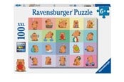 Puslespill - Ravensburger Capybara 100 brikker Blokk - 12004386
