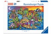 Puslespill - Ravensburger Øy av severdigheter 3000 brikker - 12001825