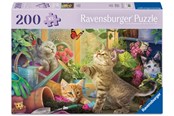 Puslespill - Ravensburger Cheeky Cats 200 brikker Ad - 12001735