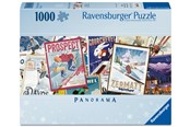 Puslespill - Ravensburger Vintage skiplakater 1000p - 12001389