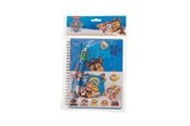 Skoleutstyr - Paw Patrol PAW PATROL skrive sett - med spiralblokk A5 med 60 linjerte ark (mykt omslag for A5 spiralblokk 350gsm), flerfarget penn, klistremerkeark, blyant, viskelær, liten notatblokk med 40 ark - 145706128