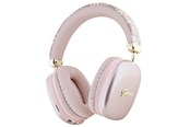 Hodetelefoner - GUESS GCube Metallic Script Logo Headphones - Pink - 3666339220822