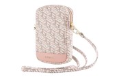 Mobil - Andre tilbehør - GUESS Zip GCube Bottom Stripe phone bag - pink - 3666339210670