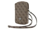 Mobil - Andre tilbehør - GUESS Zip 4G Triangle bag - brown - 3666339210748