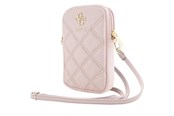 Mobil - Andre tilbehør - GUESS Zip Quilted 4G bag - pink - 3666339210700