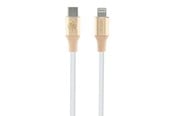 USB - GUESS Ebossed Logo USB-C / Lightning cable 1.5m fast charging - gold - 3666339171438