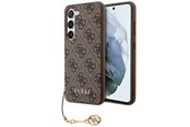 Mobil - Deksel og etui - GUESS 4G Charms Collection case for Samsung Galaxy A35 - brown - GUHCSA35GF4GBR