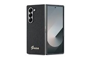 Mobil - Deksel og etui - GUESS 4G Glitter Script Case for Samsung Galaxy Z Fold 6 - Black - 3666339322632