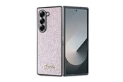 Mobil - Deksel og etui - GUESS 4G Glitter Script Case for Samsung Galaxy Z Fold 6 - Pink - 3666339322724