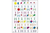 Puslespill - Larsen Puzzles Math Puzzle: Fractions – 35 pieces Maxi (36.5 x 28.5 cm) 2D Puslespill - AR5