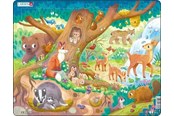 Puslespill - Larsen Puzzles "Cute Forest Animals" Jigsaw Puzzle – 29 pieces Maxi (36.5 x 28.5 cm) 2D Puslespill - BM10