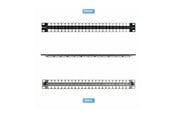 Tilbehør - StarTech.com Startech blank keystone patch panel - 1U - 19" - for RJ45 - TAA Compliant - C6PANELSTP481U