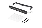 Tilbehør - StarTech.com Startech feed through patch panel - 1U - 19" - with cable management bar inline couplers - TAA Compliant - C6APANELSTP241UFT