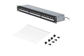 Tilbehør - StarTech.com Startech patch panel - 1U - 19" - 110 punch-down - TAA Compliant - C6APANELSTP241UPD