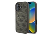 Mobil - Deksel og etui - GUESS 4G Ring Classic Logo MagSafe iPhone 16 Plus Case - Brown - 3666339327255