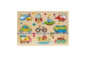 Puslespill - Impulse Toys Wooden puzzle with transport themes Tre - 5030015