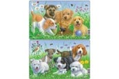Puslespill - Larsen Puzzles Puppy Puzzle 2 assorted designs – 8 pieces Midi (28.5 cm x 18.3 cm) 2D Puslespill - CU4