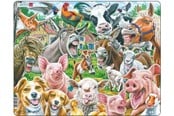Puslespill - Larsen Puzzles Farm Selfie Jigsaw Puzzle – 33 pieces Maxi (36.5 x 28.5 cm) 2D Puslespill - CZ1