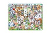 Puslespill - Larsen Puzzles Puslespill Glade hunder - 32 brikker, Maxi (36,5x28, 2D Puslespill - CZ6