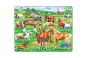 Puslespill - Larsen Puzzles Beautiful Horses Jigsaw Puzzle – 33 pieces Maxi (36.5 x 28.5 cm) 2D Puslespill - FH50