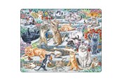 Puslespill - Larsen Puzzles Cute Cats Jigsaw Puzzle – 45 pieces Maxi (36.5 x 28.5 cm) 2D Puslespill - FH51