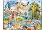Puslespill - Larsen Puzzles Sphinx and Pyramids Jigsaw Puzzle – 85 pieces Maxi (36.5 x 28.5 cm) 2D Puslespill - HL11
