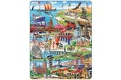 Puslespill - Larsen Puzzles Puslespill Attraksjoner Danmark - 140 brikker, Maxi 2D Puslespill - KH19