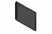 Kabinett-tilbehør - Havn BF 360 Solid Side Panel black - HVN-AS-BFSOL-02