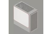 Kabinett-tilbehør - Havn BF 360 Solid Side Panel white - HVN-AS-BFSOL-02