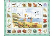 Puslespill - Larsen Puzzles Nature Puzzle: Seaside – 48 pieces Maxi (36.5 x 28.5 cm) 2D Puslespill - NA2