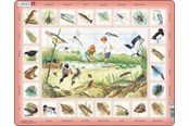 Puslespill - Larsen Puzzles Nature Puzzle: Pond – 48 pieces Maxi (36.5 x 28.5 cm) 2D Puslespill - NA3