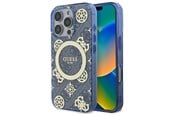 Mobil - Deksel og etui - GUESS IML Peony On 4G Background MagSafe case for iPhone 16 Pro - blue - 3666339300227