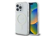 Mobil - Deksel og etui - GUESS GUHMP16LHFGERET iPhone 16 Pro 6.3" transparent hardcase IML Glitter Circle MagSafe - 3666339307578