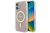 Mobil - Deksel og etui - GUESS IML 4G MagSafe iPhone 16 Case - Pink - 3666339342043