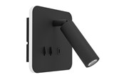 Lamper - EGLO FANZAROTTA 1 SPOT FIRKANTET H145 M/AVBR.+ USB-C SVART - 902163
