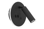 Lamper - EGLO FANZAROTTA 1 SPOT RUNDT Ø:145 M/AVBR.+ USB-C SVART - 902162