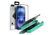 Mobil - Beskyttelsesglass - ESR Armorite Tempered Glass for iPhone 16 with Applicator - with Black Frame - 4894240236031
