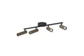 Lamper - EGLO VALPROTO SPOTSKINNE L550 4L CCT SORT/MØRK BRONSE - 902703