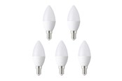 LED-lyspære - EGLO LED-lyspære C35 OPAL 2700K 470LM 5 STK E14 - 117633