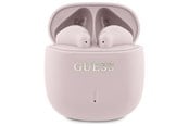 Hodetelefoner - GUESS Bluetooth headphones GUTWSJ14ESGP TWS + docking station pink/pink Printed Classic Logo - 3666339294809