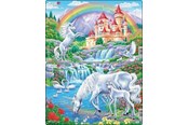 Puslespill - Larsen Puzzles Unicorns Jigsaw Puzzle – 15 pieces Midi (28.5 cm x 18.3 cm) 2 assorted designs 2D Puslespill - U20