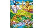 Puslespill - Larsen Puzzles Safari Puzzle – 18 pieces Maxi (36.5 x 28.5 cm) 2D Puslespill - US16